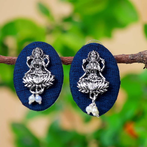 Oval Charm Lakshmi Earrings - The Earth Store - Fashion Accessories